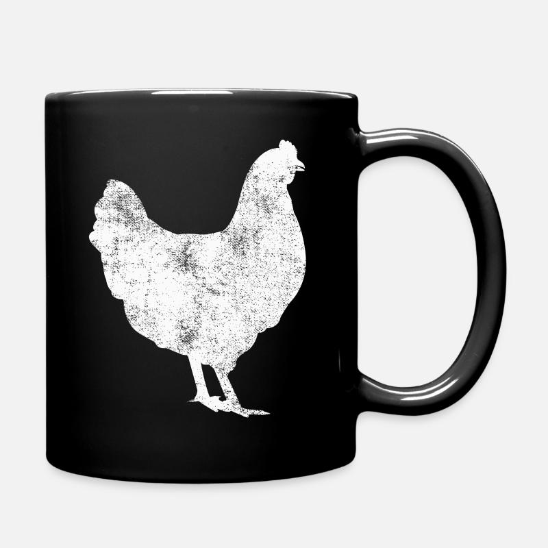 Huhn - Tasse einfarbig - Schwarz