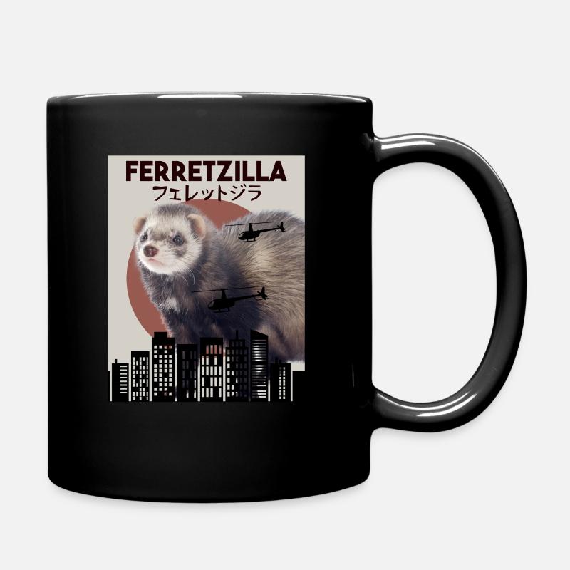 Ferret - Full Colour Mug - black