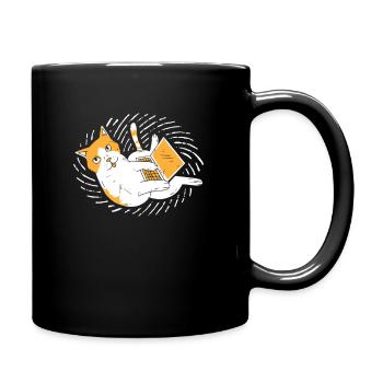 Computer - Tasse einfarbig - Schwarz - Rechts