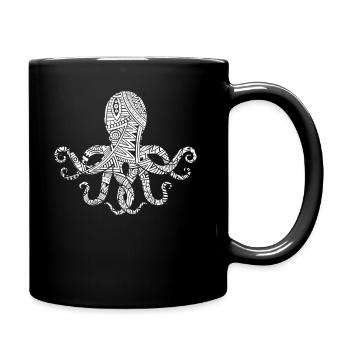 Octopus octopus tatouages tribaux maoris - Mug uni - noir - Droite