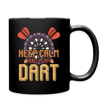Keep calm and play dart - darts - Full Colour Mug - black - Right