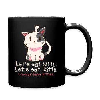 Grammar english teacher cats - Full Colour Mug - black - Right