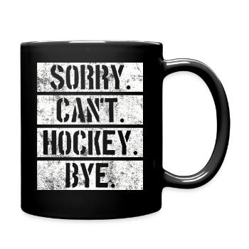 Hockey hockey - Mug uni - noir - Droite