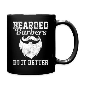 Bart Barber coiffeur - Mug uni - noir - Droite