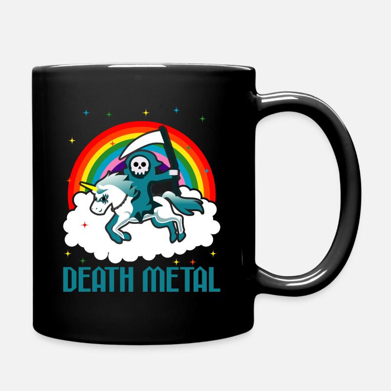Crâne de licorne death metal - Mug uni - noir