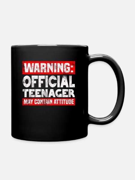 Official teenager - Full Colour Mug - black