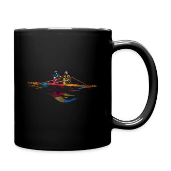 Cadeau d'aviron - Mug uni - noir - Droite