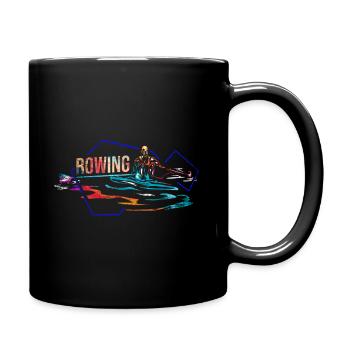 Cadeau d'aviron - Mug uni - noir - Droite