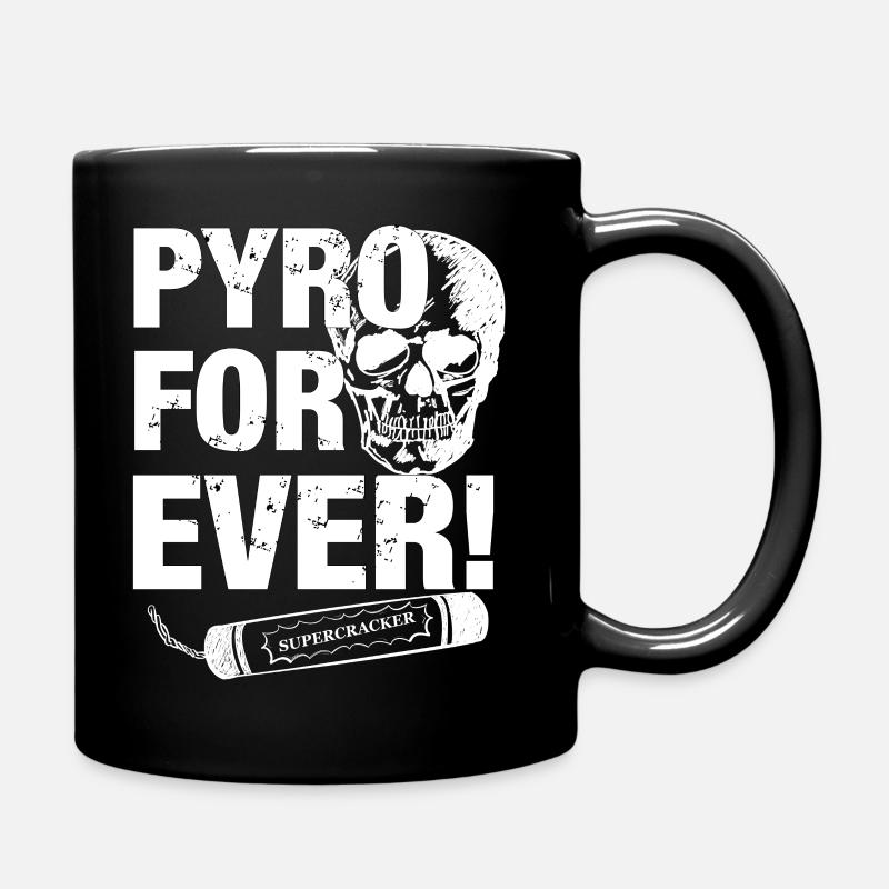 Pyro Firecracker Totenkopf - Tasse einfarbig - Schwarz