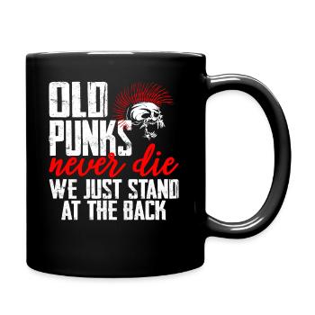 Punk rock punk music statement gift - Full Colour Mug - black - Right