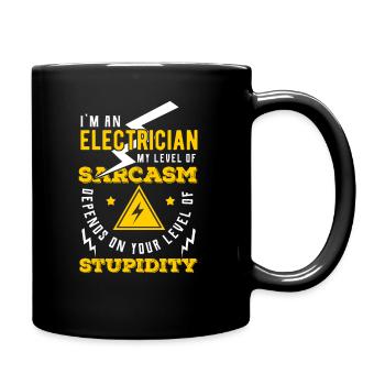 Électricien électricien - Mug uni - noir - Droite