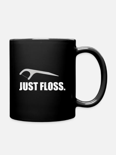 Just Floss - Tasse einfarbig - Schwarz