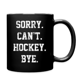 Hockey - Tasse einfarbig - Schwarz - Rechts