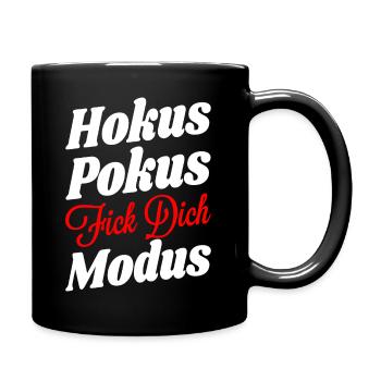 Hokus Pokus Fick Dich Modus - Tasse einfarbig - Schwarz - Rechts