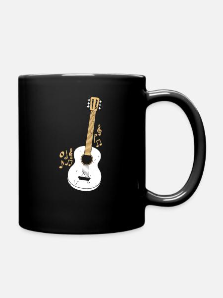 Gitarre - Tasse einfarbig - Schwarz