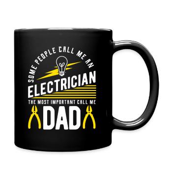 Électricien électricien - Mug uni - noir - Droite