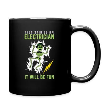 Électricien électricien - Mug uni - noir - Droite