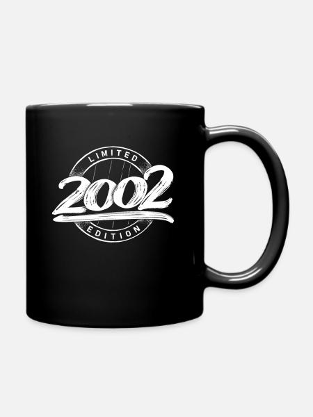 Limited Edition 20 Jahre Geburtstag Jahrgang 2002 - Tasse einfarbig - Schwarz