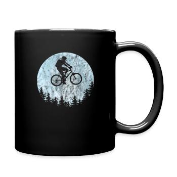 Mountain Bike Moon MTB Mountain Biker Gift - Full Colour Mug - black - Right