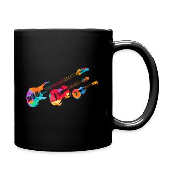 Minimal music - Full Colour Mug - black - Right