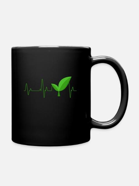 Vegan - Mug uni - noir
