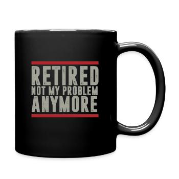 Retraités - Mug uni - noir - Droite
