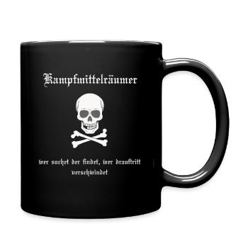 Sprengmeister Kampmittelräumer der Bundeswehr - Tasse einfarbig - Schwarz - Rechts