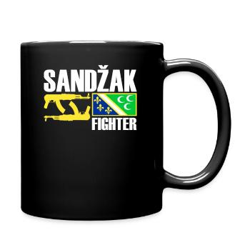 Sandzak Fighter, Sandzak Flag, Proud Sandzaklija - Full Colour Mug - black - Right