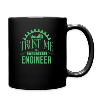 Gebäude Bauingenieur Statikerin Statiker Statik - Tasse einfarbig - Schwarz - Rechts