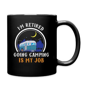 Camping tents camper caravans - Full Colour Mug - black - Right
