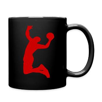 Basketball Basketballer Basketball Sport Hobby - Tasse einfarbig - Schwarz - Rechts
