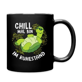 Rentner Renteneintritt Abschied Geschenk Lustige S - Tasse einfarbig - Schwarz - Rechts