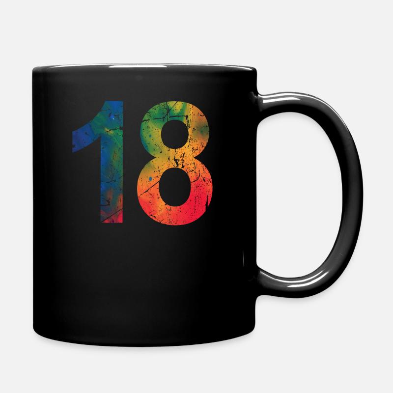 18 ans - Mug uni - noir