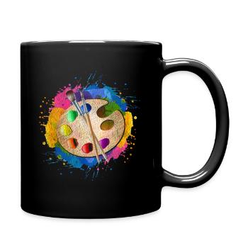 Paint brush - Full Colour Mug - black - Right