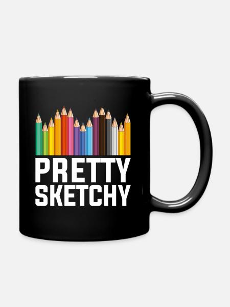 Kunst - Tasse einfarbig - Schwarz