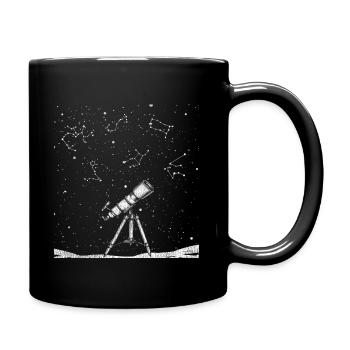 Astronomy telescope - Full Colour Mug - black - Right