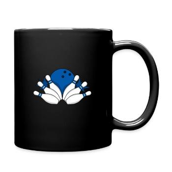 Bowling skittles ball sports club precision sports - Full Colour Mug - black - Right