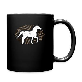 Équitation - Mug uni - noir - Droite