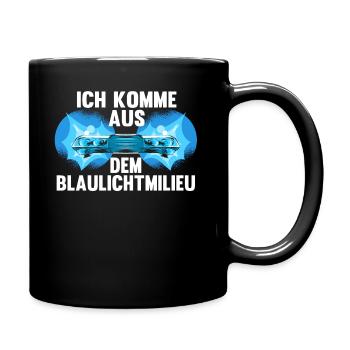Lustig Polizei Cop Polizist Beruf Spruch Geschenk - Tasse einfarbig - Schwarz - Rechts