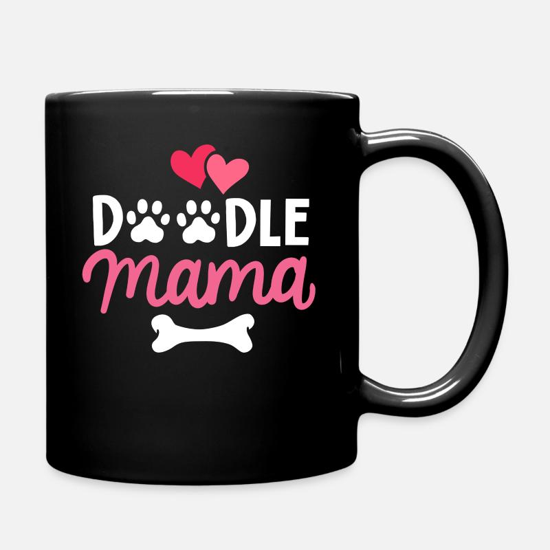 Labradoodle - Tasse einfarbig - Schwarz