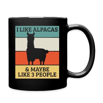 Alpaca - Tasse einfarbig - Schwarz - Rechts