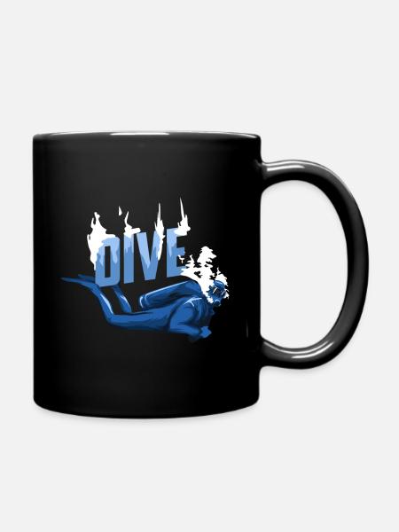 Plongée plongeurs - Mug uni - noir