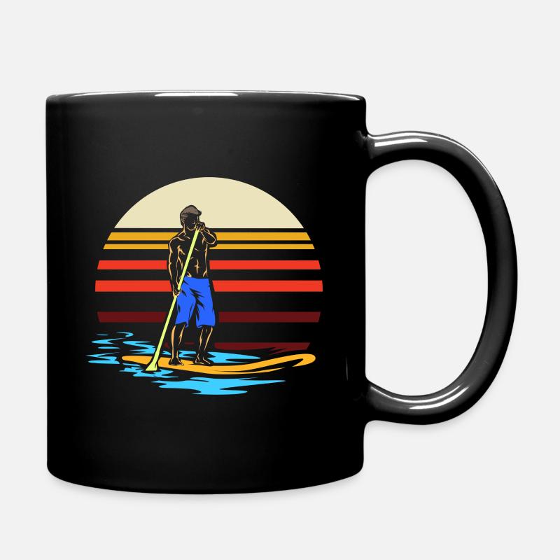 SUP Stand up Paddling - Tasse einfarbig - Schwarz