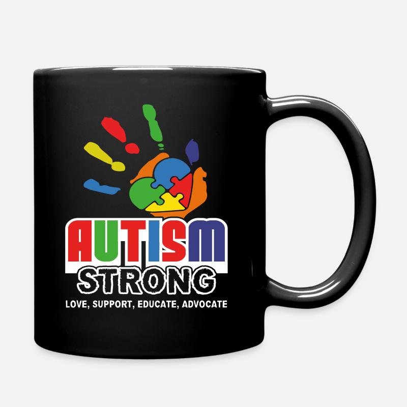 Sensibilisation à l'autisme Autisme fort - Mug uni - noir