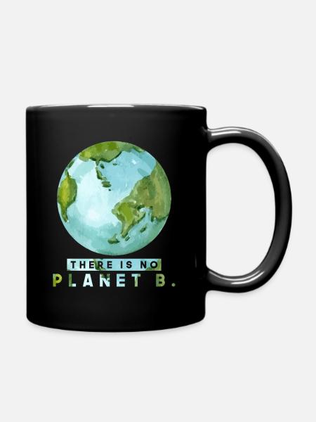 Earth Day Planet - Tasse einfarbig - Schwarz