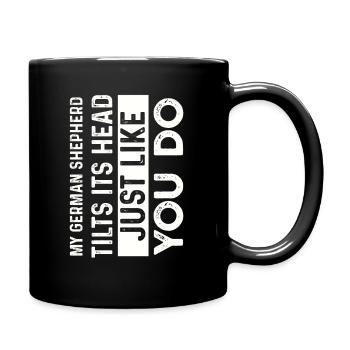 German shepherd dog - Full Colour Mug - black - Right