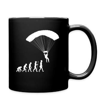 Paragliding Evolution Parachute Air Sports - Full Colour Mug - black - Right