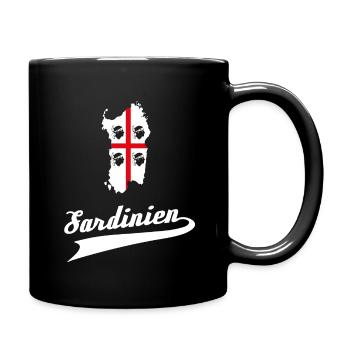 Sardinien Sardinia Flagge Sardegna S - Tasse einfarbig - Schwarz - Rechts