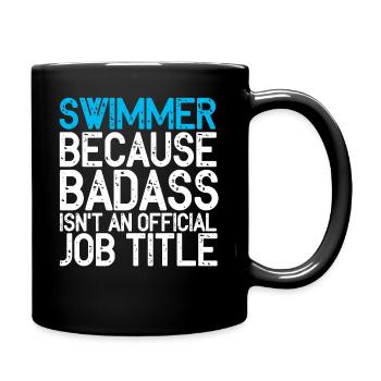 Natation nageur natation sport natation natation - Mug uni - noir - Droite