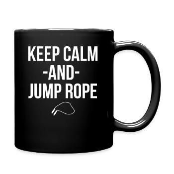 Keep Calm And Jump Rope Jump rope - Full Colour Mug - black - Right